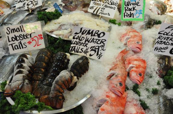 Pike Public Market, em Seattle, no estado de Washington, nos Estados Unidos